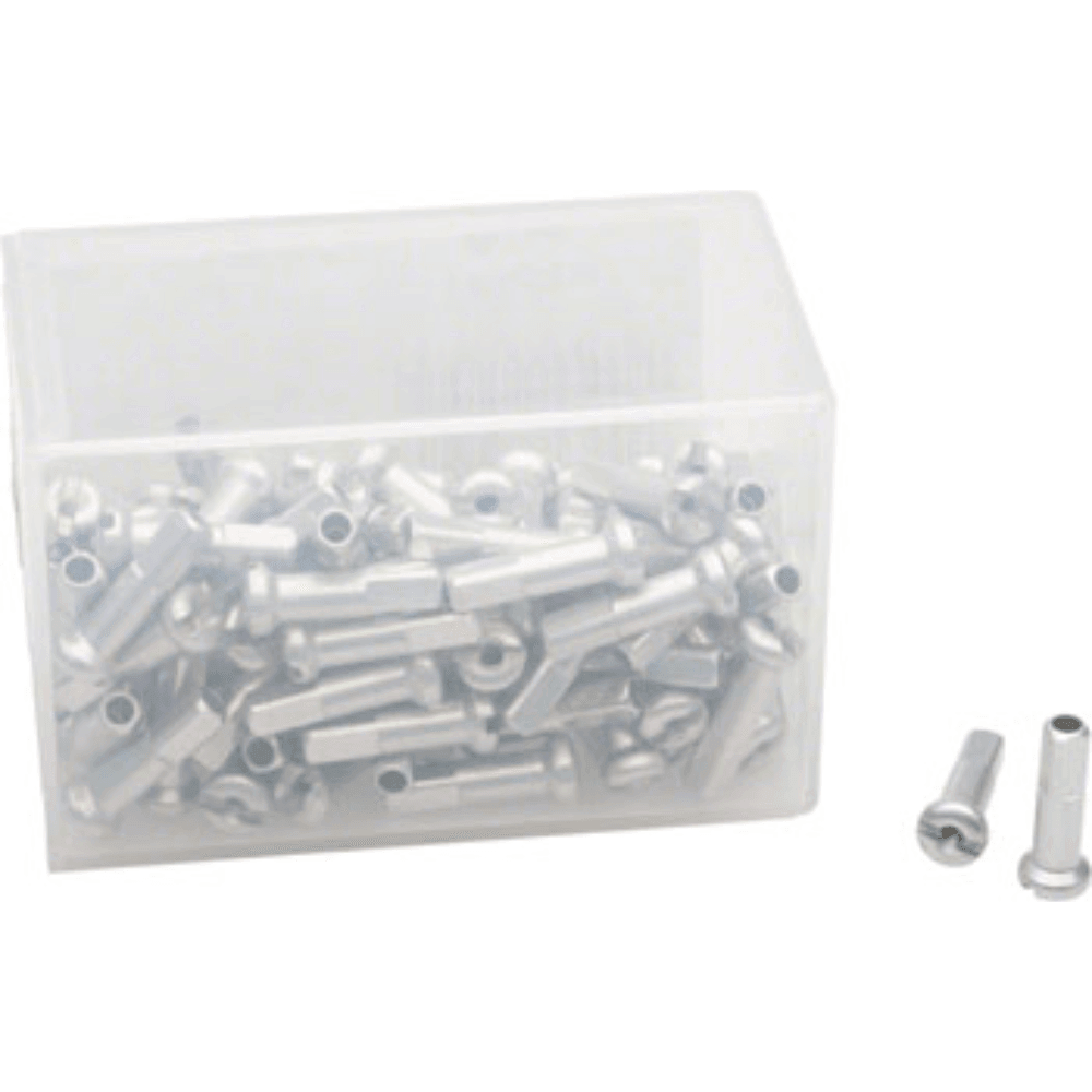 DT Swiss Standard Aluminum Nipples: 2.0 x 16mm, Silver, Box of 100 Cycling Parts DT Swiss