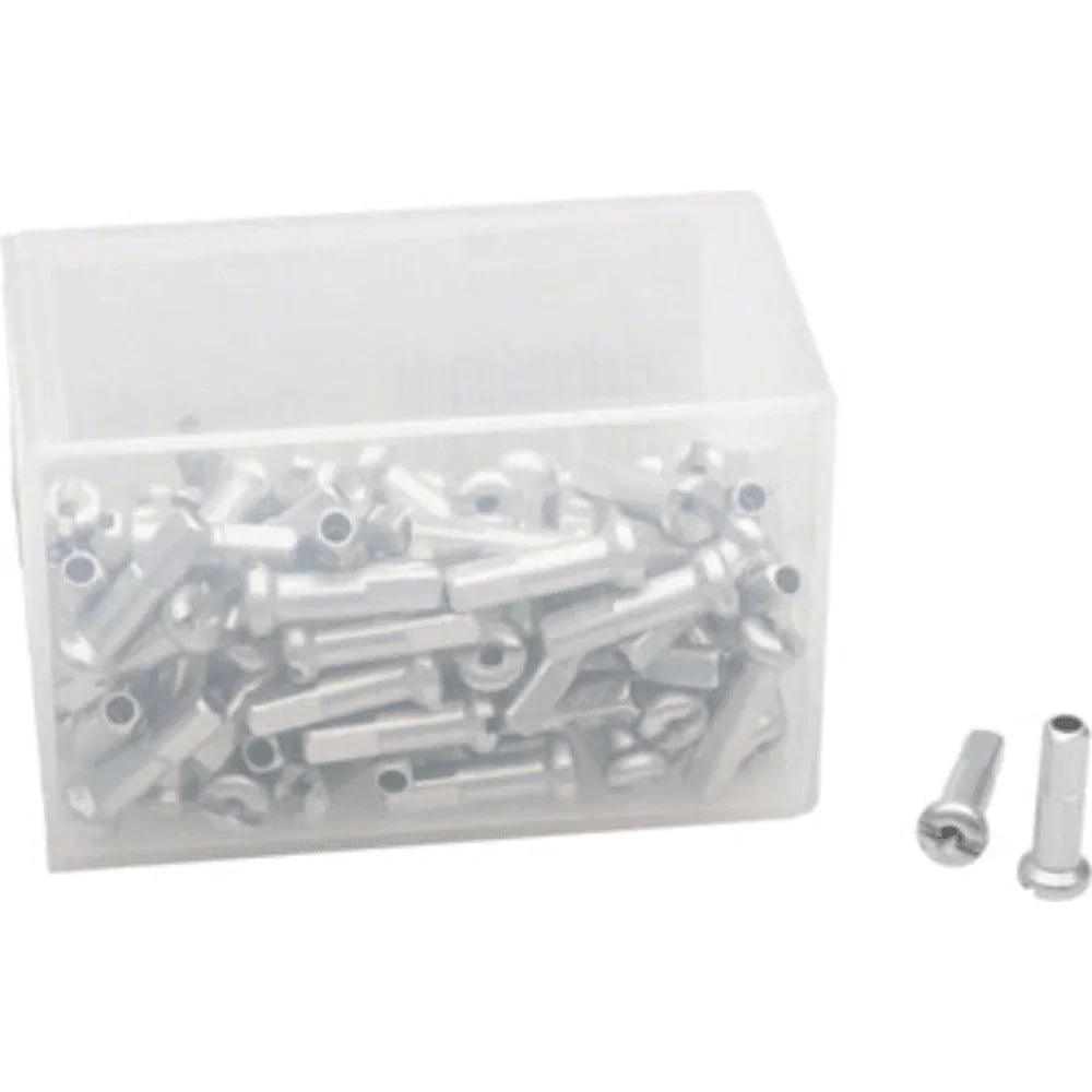 DT Swiss Standard Aluminum Nipples: 2.0 x 16mm, Silver, Box of 100 Cycling Parts DT Swiss