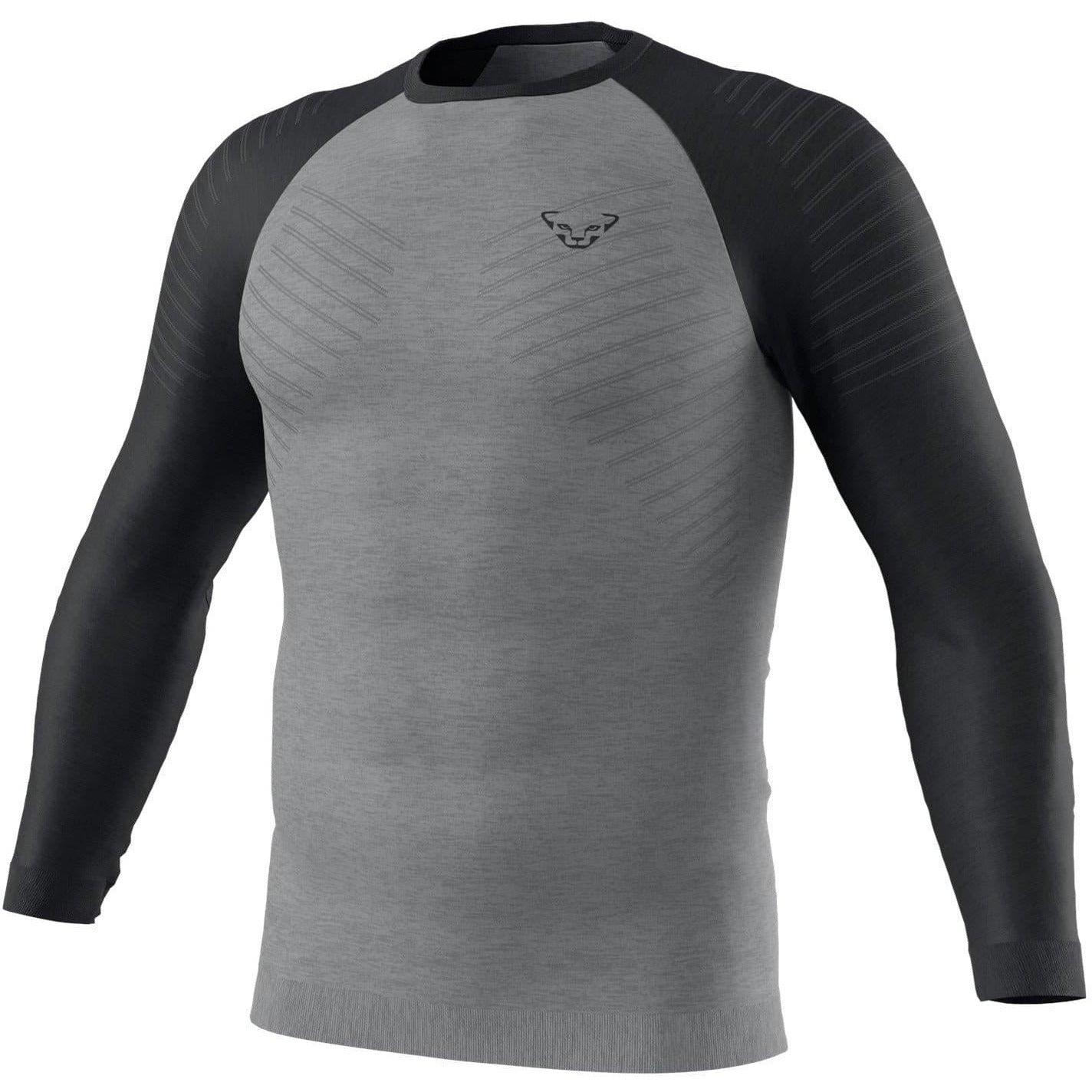 Dyanfit M Tour Light Merino L/S Tee Winter Apparel - Winter Apparel Mens Base Layer Top Dynafit XSmall Black Out