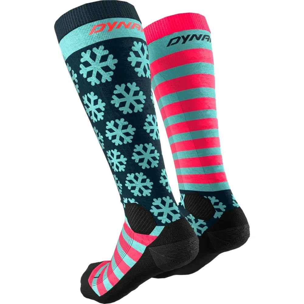 Dynafit FT Graphic Socks Winter Apparel - Socks Dynafit Medium Marine Blue/3010 Flag