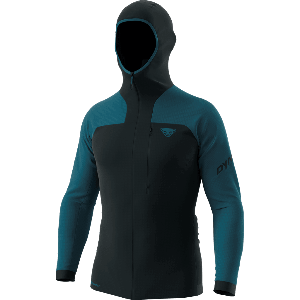 Dynafit M Speed Polartec Hooded Fleece Winter Apparel - Winter Apparel Mens Base Layer Top Dynafit Small Storm Blue