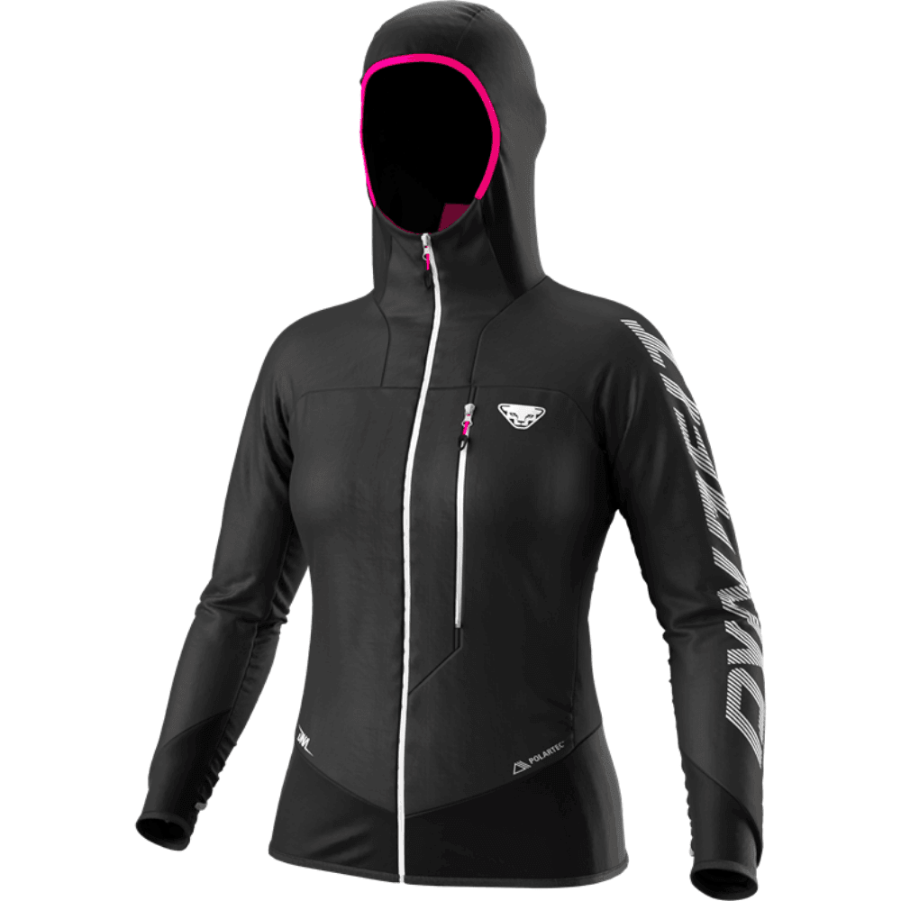 Dynafit W DNA Polartec Alpha Jacket Winter Apparel - Winter Apparel Womens Softshell Top Dynafit XSmall Black Out Pink Glo