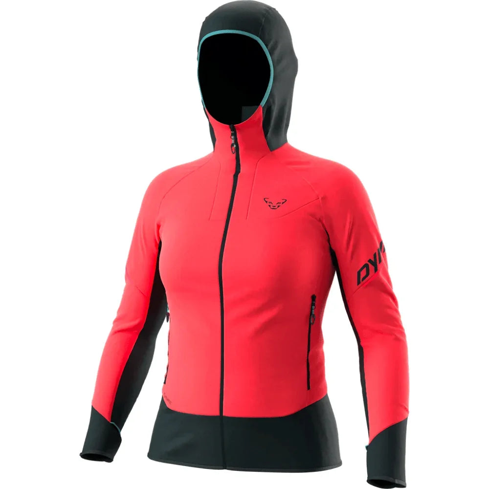 Dynafit W Mezzalama Polartec Alpha Jacket (2023) Winter Apparel - Winter Apparel Womens Softshell Top Dynafit XSmall Hot Coral