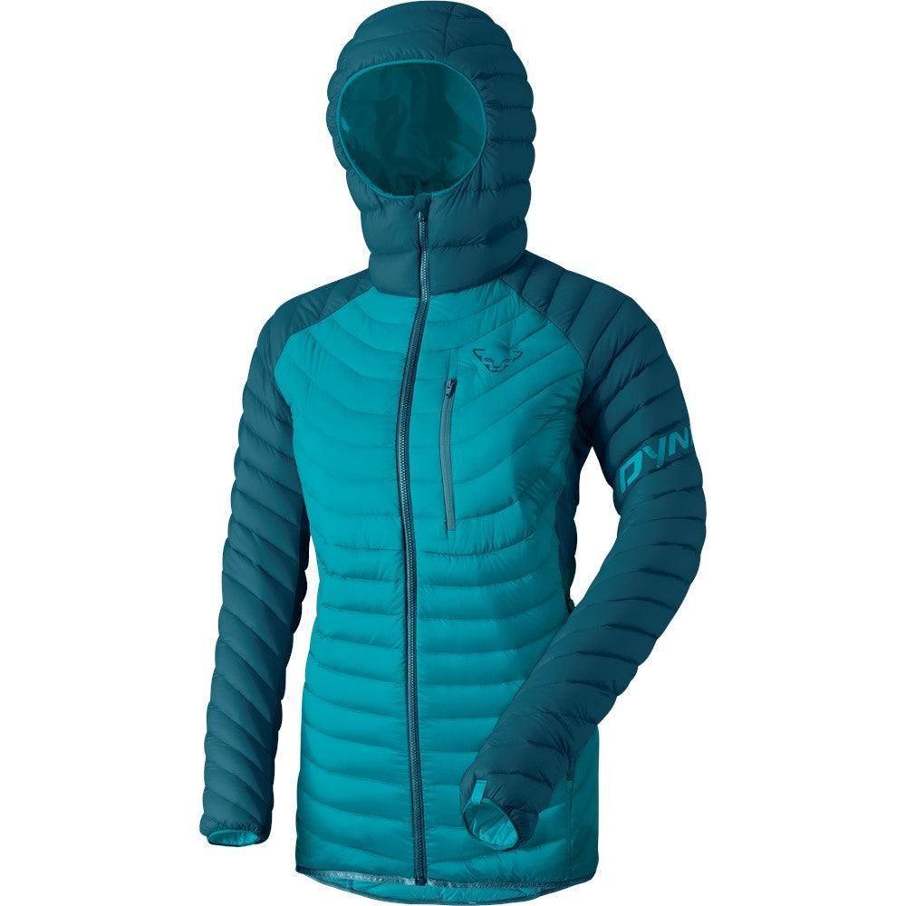 Dynafit W Radical Down Hood Jacket (2022) Winter Apparel - Winter Apparel Womens Insulated Top Dynafit XSmall Petrol