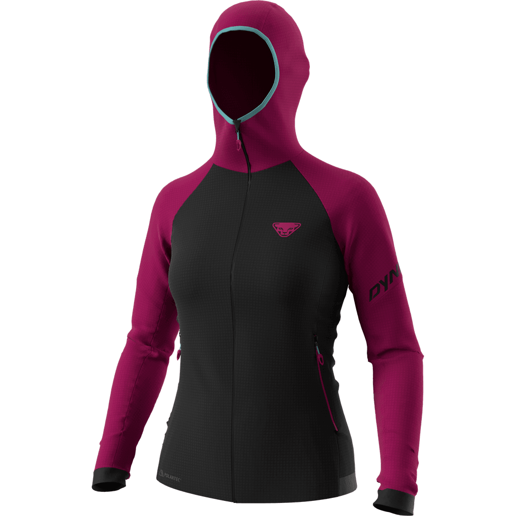 Dynafit W Speed Polartec Hooded Fleece Winter Apparel - Winter Apparel Womens Base Layer Top Dynafit XSmall Beet Red