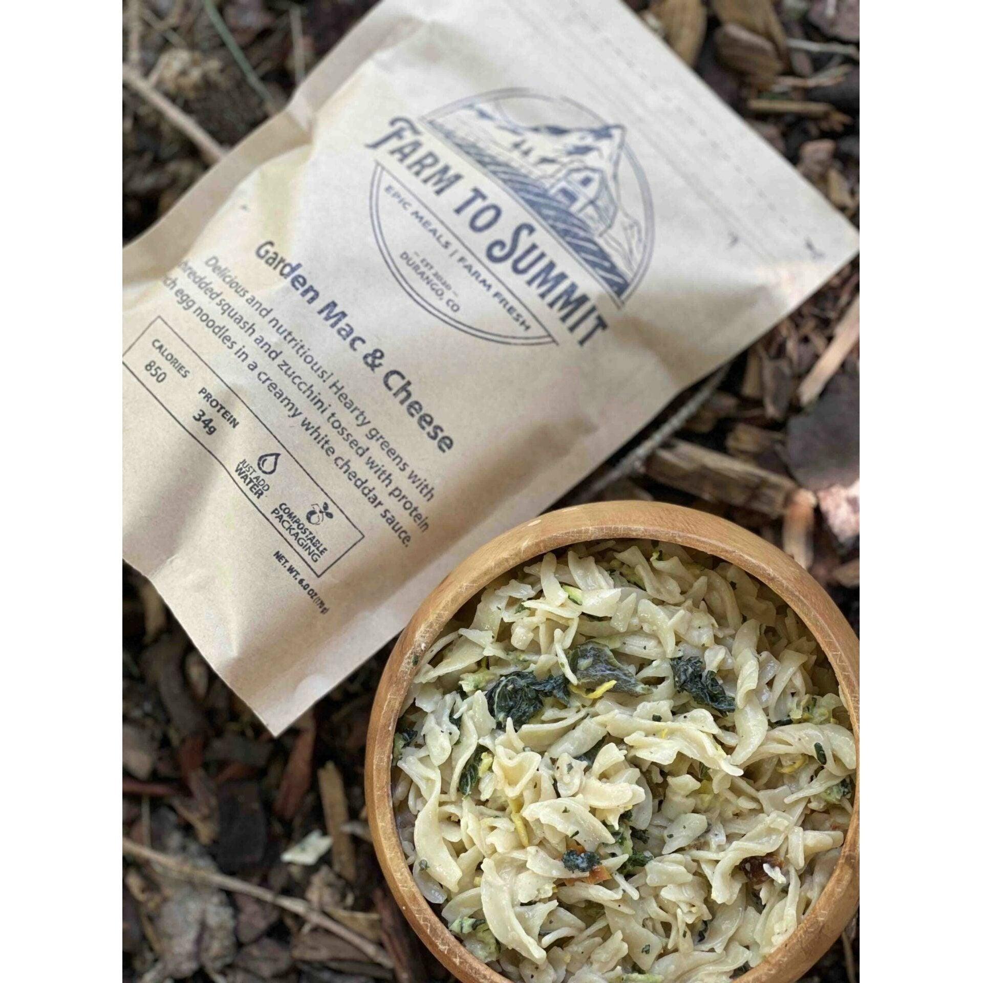 Farm To Summit Dehydrated Meals Summer Gear - Camp Accessories Farm To Summit Garden Mac and Cheese