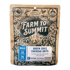 Farm To Summit Dehydrated Meals Summer Gear - Camp Accessories Farm To Summit Green Chile Cheddar Grits
