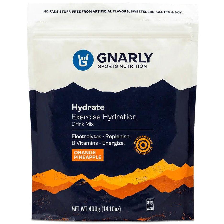 Gnarly Hydrate Exercise Hydration Cycling Accessories - Food Gnarly Orange Pineapple (40 Servings)
