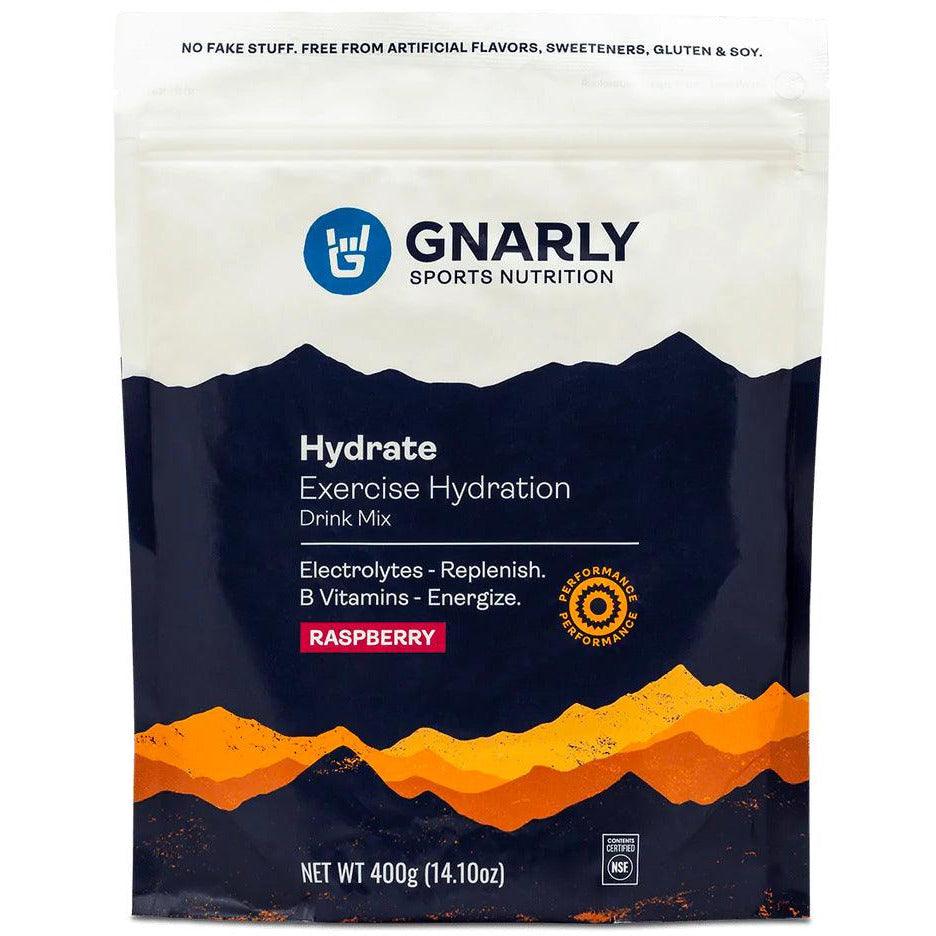 Gnarly Hydrate Exercise Hydration Cycling Accessories - Food Gnarly Raspberry (40 Servings)