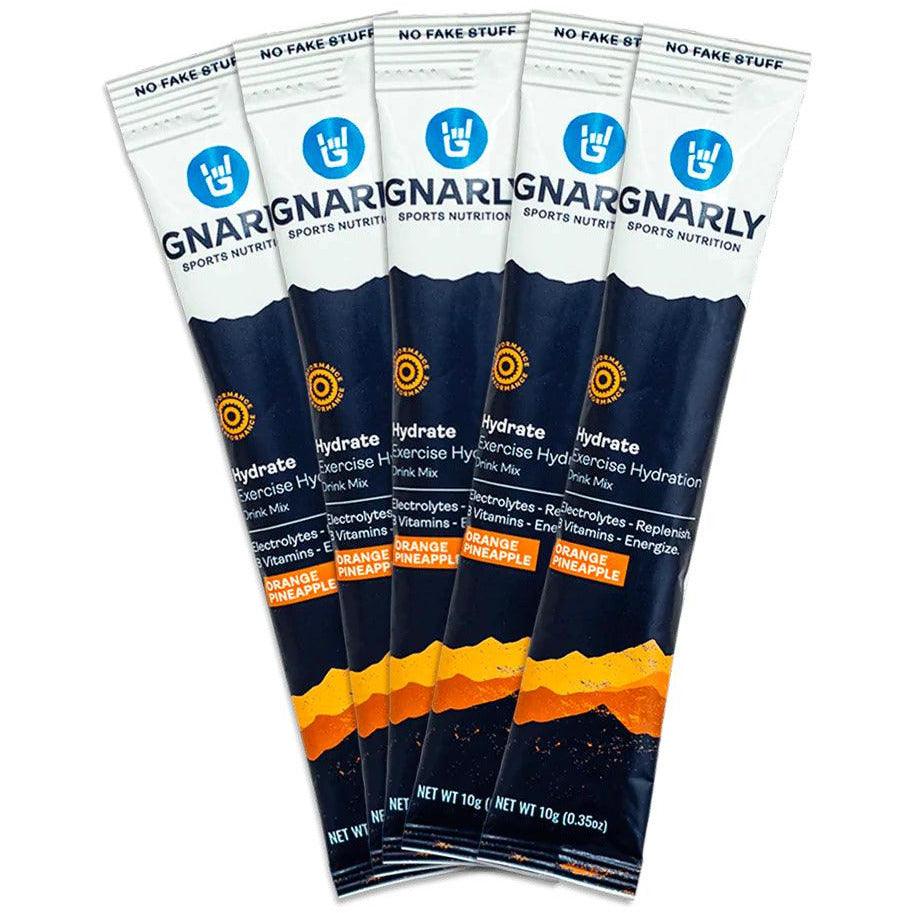 Gnarly Hydrate Exercise Hydration Cycling Accessories - Food Gnarly Orange Pineapple (Single)