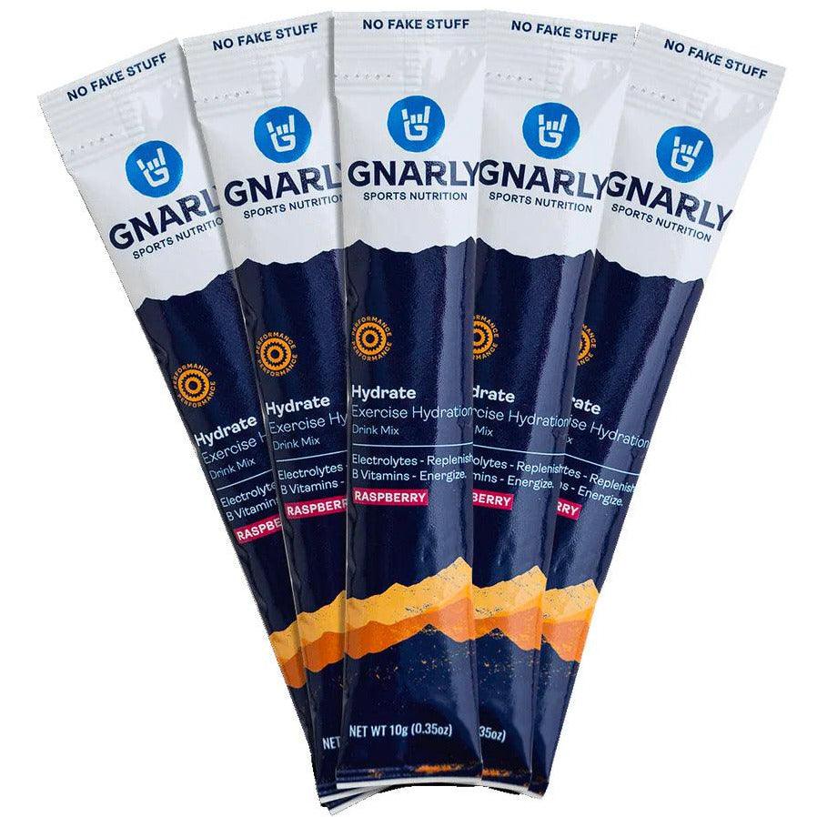 Gnarly Hydrate Exercise Hydration Cycling Accessories - Food Gnarly Raspberry (Single)
