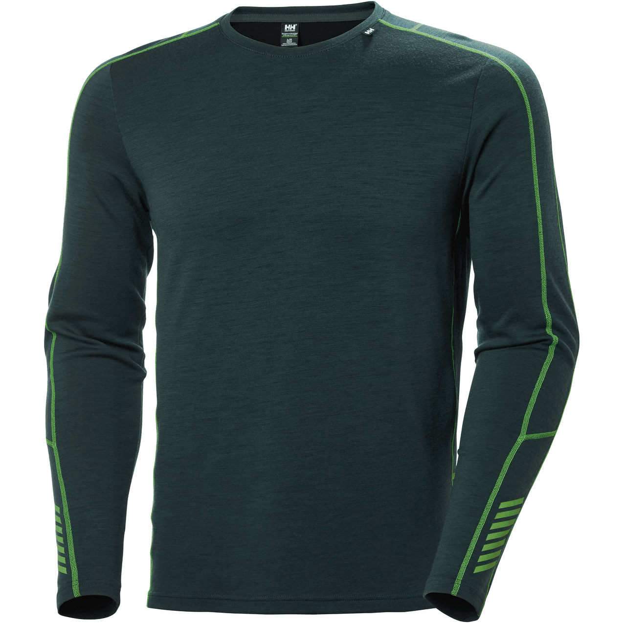 Helly Hansen M Lifa Merino Lightweight Crew Winter Apparel - Winter Apparel Mens Base Layer Top Helly Hansen Small Darkest Spruce
