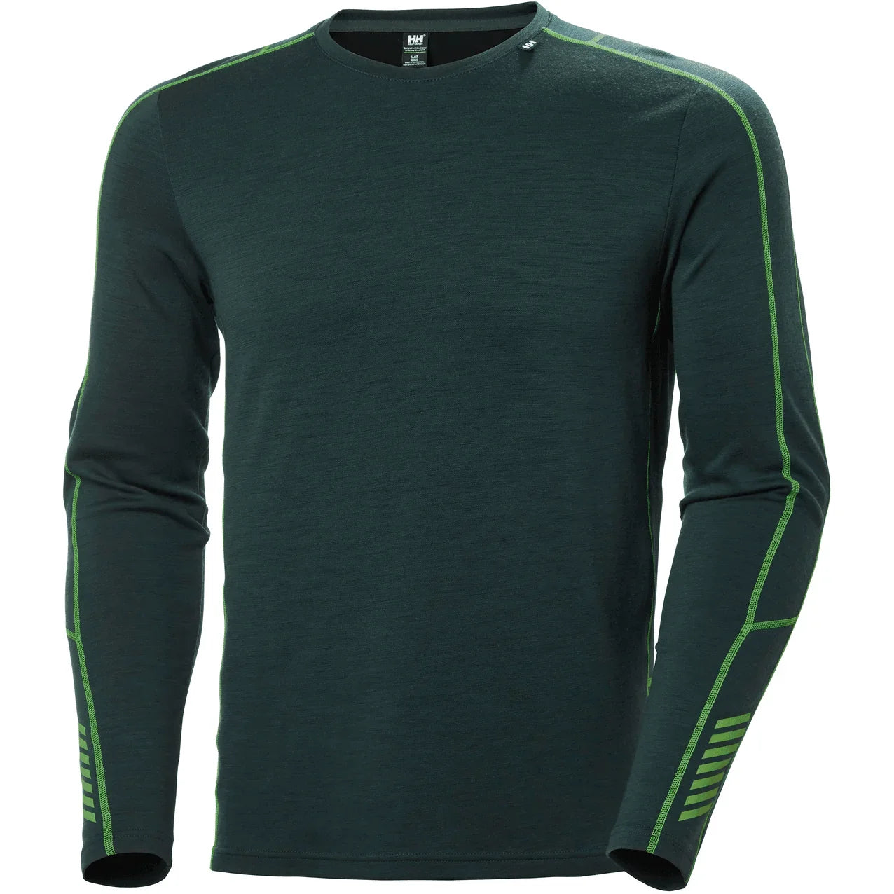 Helly Hansen M Lifa Merino Lightweight Crew Winter Apparel - Winter Apparel Mens Base Layer Top Helly Hansen Small Darkest Spruce