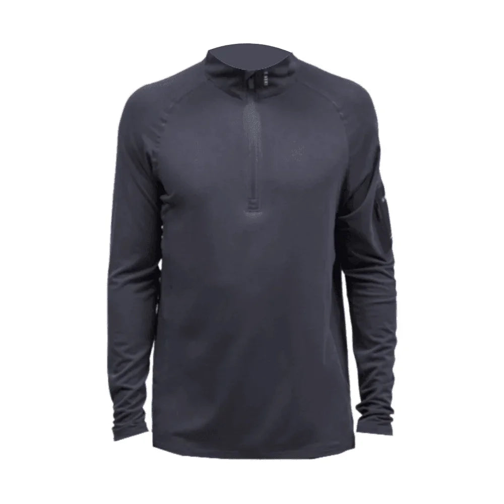 Le Bent M Core 260 1/4 Zip Winter Apparel - Winter Apparel Mens Base Layer Top Le Bent Dark Cloud Small
