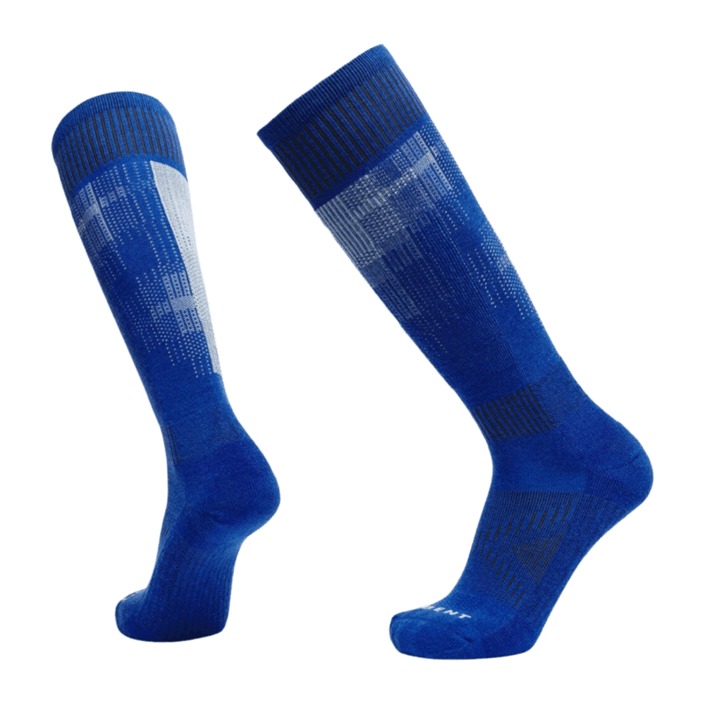 Le Bent Pixel Light Ski Sock Winter Apparel - Socks Le Bent Dazzling Blue Small