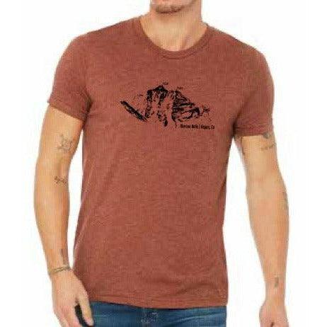 Maroon Bells T-Shirt Merch Cripple Creek Backcountry XSmall Clay Triblend