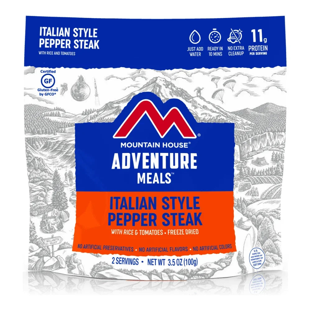 Mountain House Dried Meals Cycling Accessories - Food Mountain House Italian Style Pepper Steak
