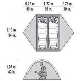 MSR Access Four-Season Ski Touring Tent Summer Gear - Tents MSR 2 Person