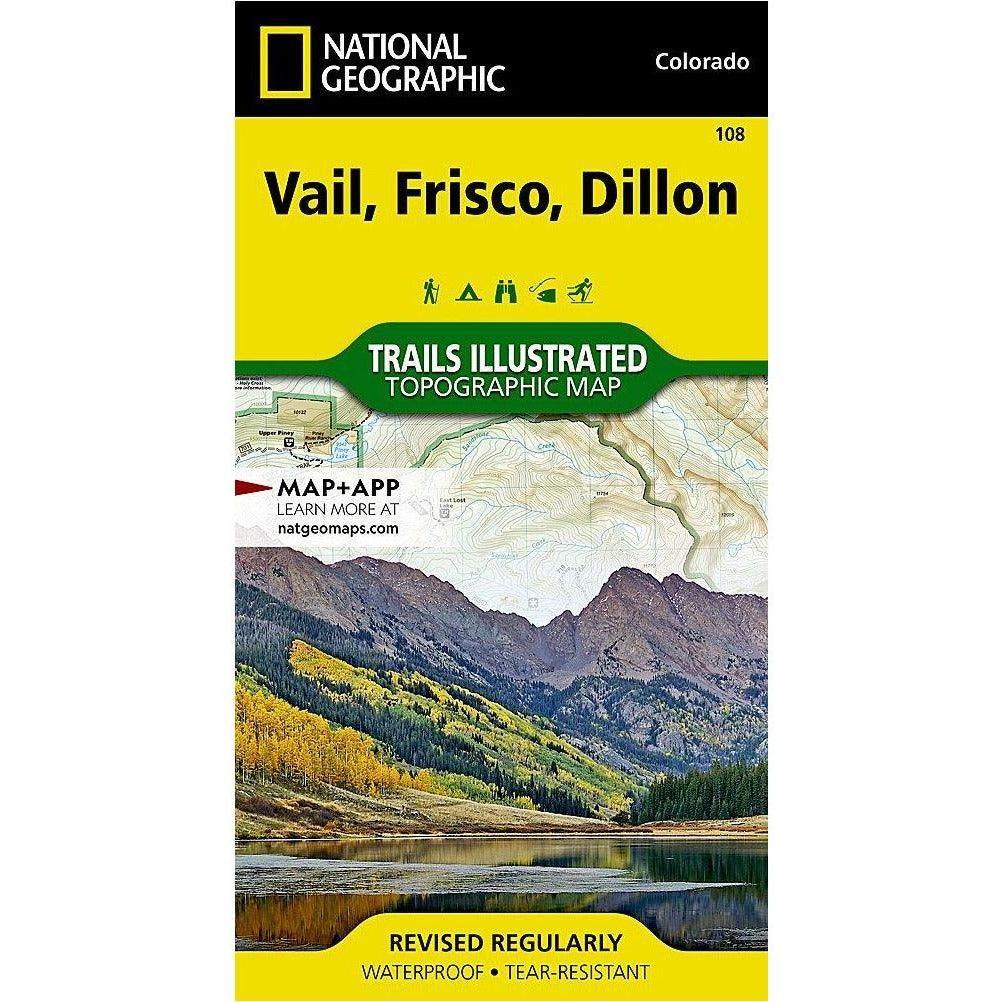 National Geographic Trails Illustrated Maps Library - Maps National Geographic Vail/Frisco/Dillion - 108