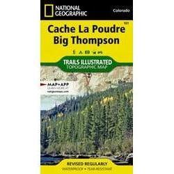 National Geographic Trails Illustrated Maps Library - Maps National Geographic Cache La Poudre / Big Thompson - 101