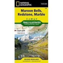 National Geographic Trails Illustrated Maps Library - Maps National Geographic Maroon Bells / Redstone / Marble - 128