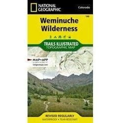 National Geographic Trails Illustrated Maps Library - Maps National Geographic Weminuche Wilderness - 140
