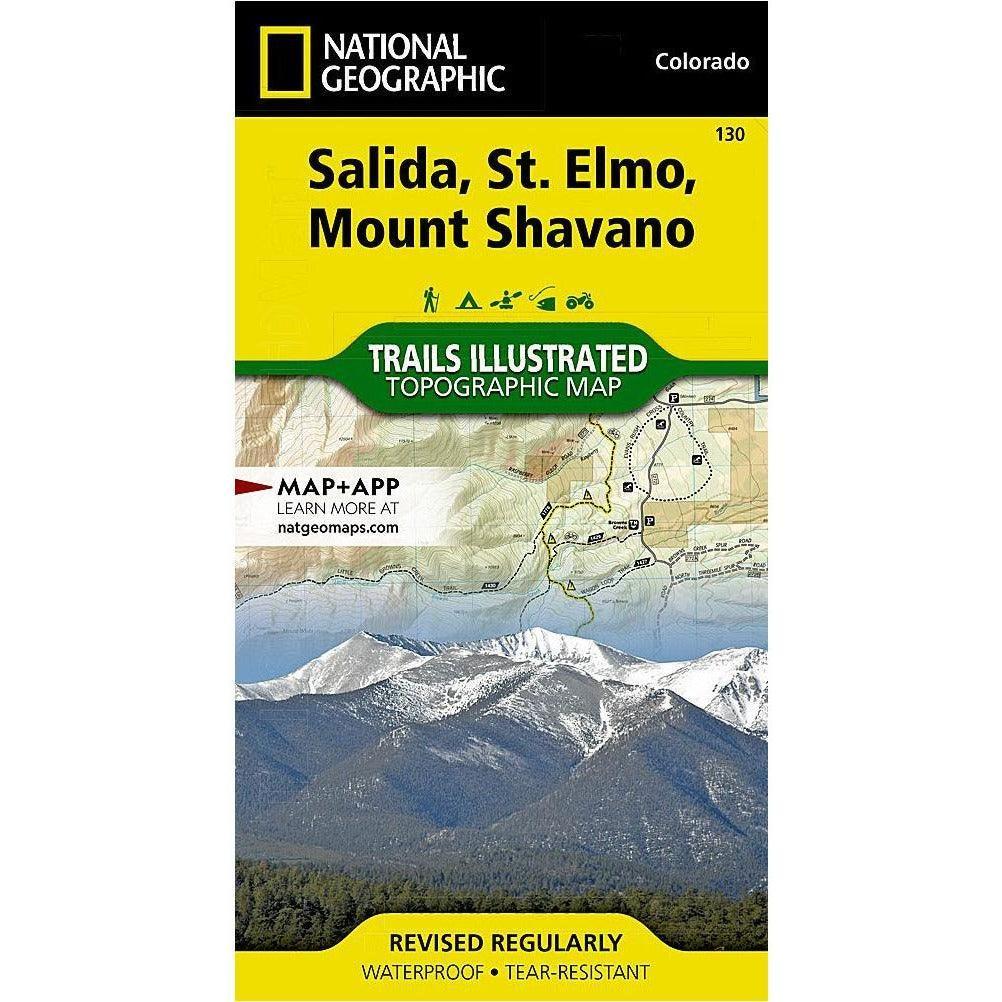National Geographic Trails Illustrated Maps Library - Maps National Geographic Salida/St Elmo/Mount Shavano - 130