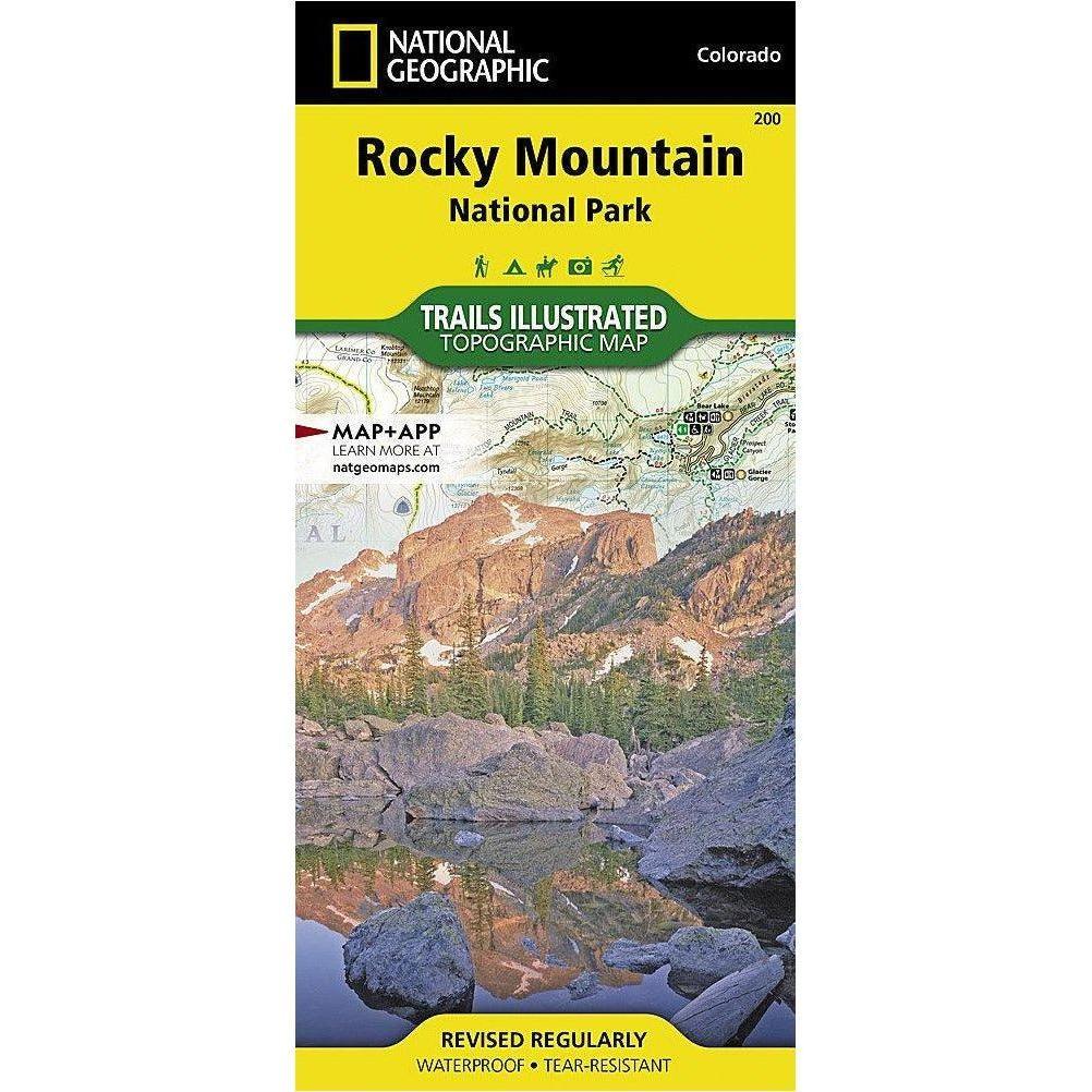 National Geographic Trails Illustrated Maps Library - Maps National Geographic Rocky Mountain National Park - 200