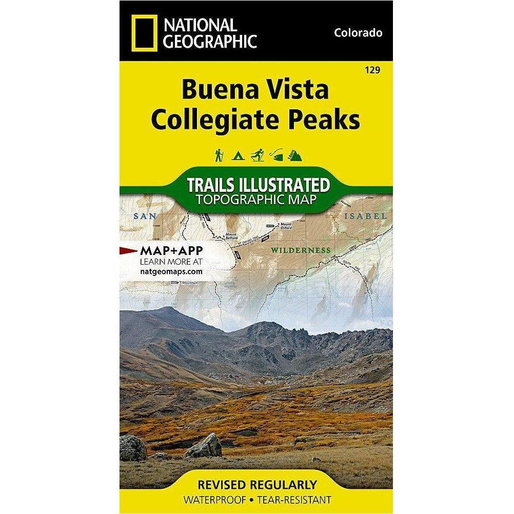 National Geographic Trails Illustrated Maps Library - Maps National Geographic Buena Vista/Collegiate Peaks - 129