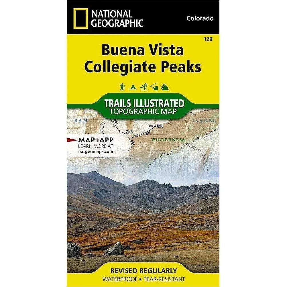 National Geographic Trails Illustrated Maps Library - Maps National Geographic Buena Vista/Collegiate Peaks - 129