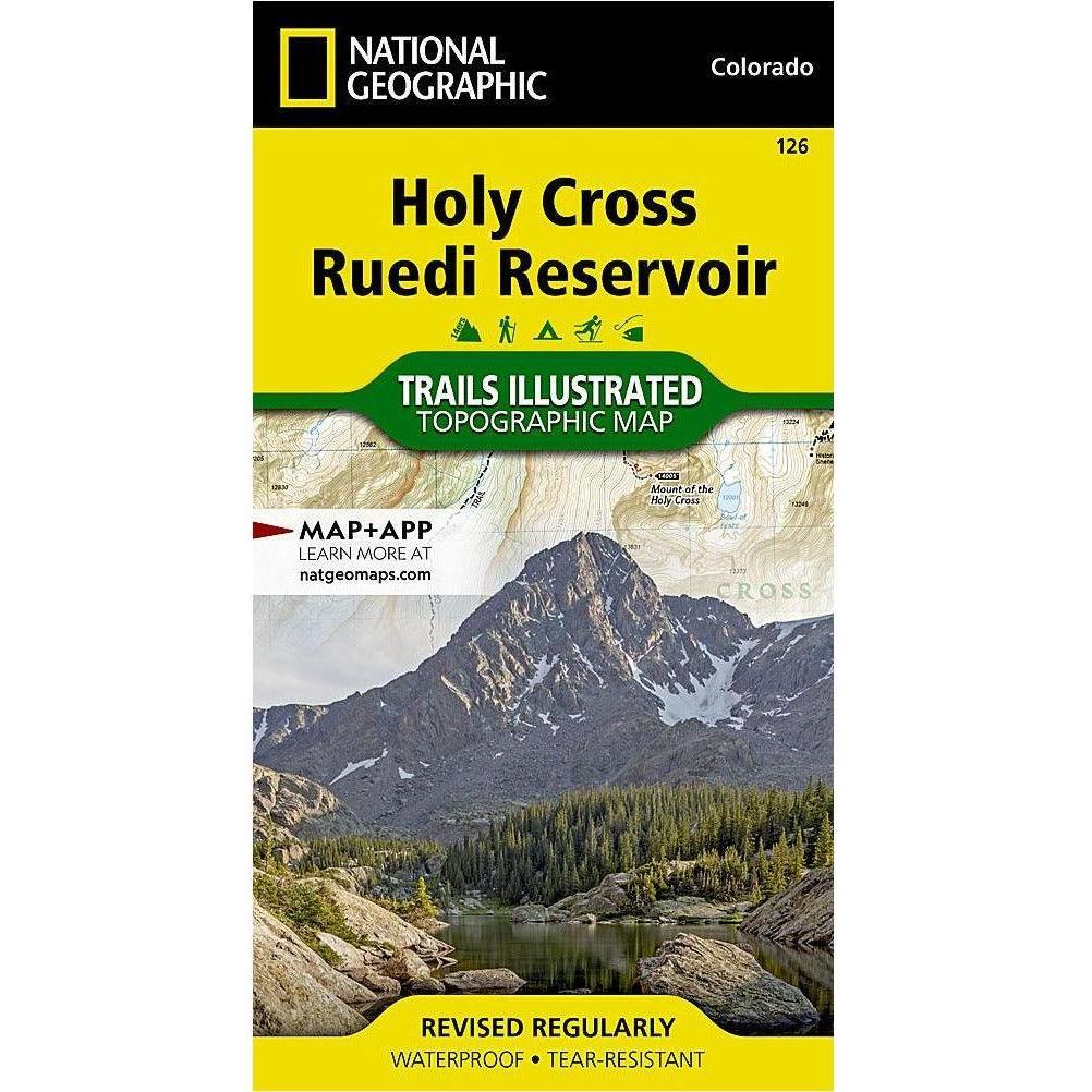 National Geographic Trails Illustrated Maps Library - Maps National Geographic Holy Cross/Reudi Reservoir - 126