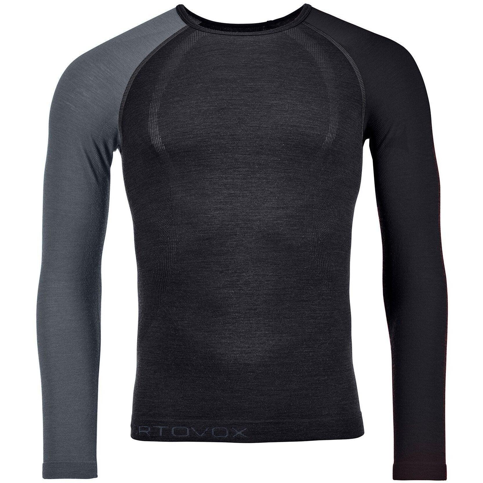 Ortovox M 120 Comp Light Long Sleeve Winter Apparel - Winter Apparel Mens Base Layer Top Ortovox Small black raven