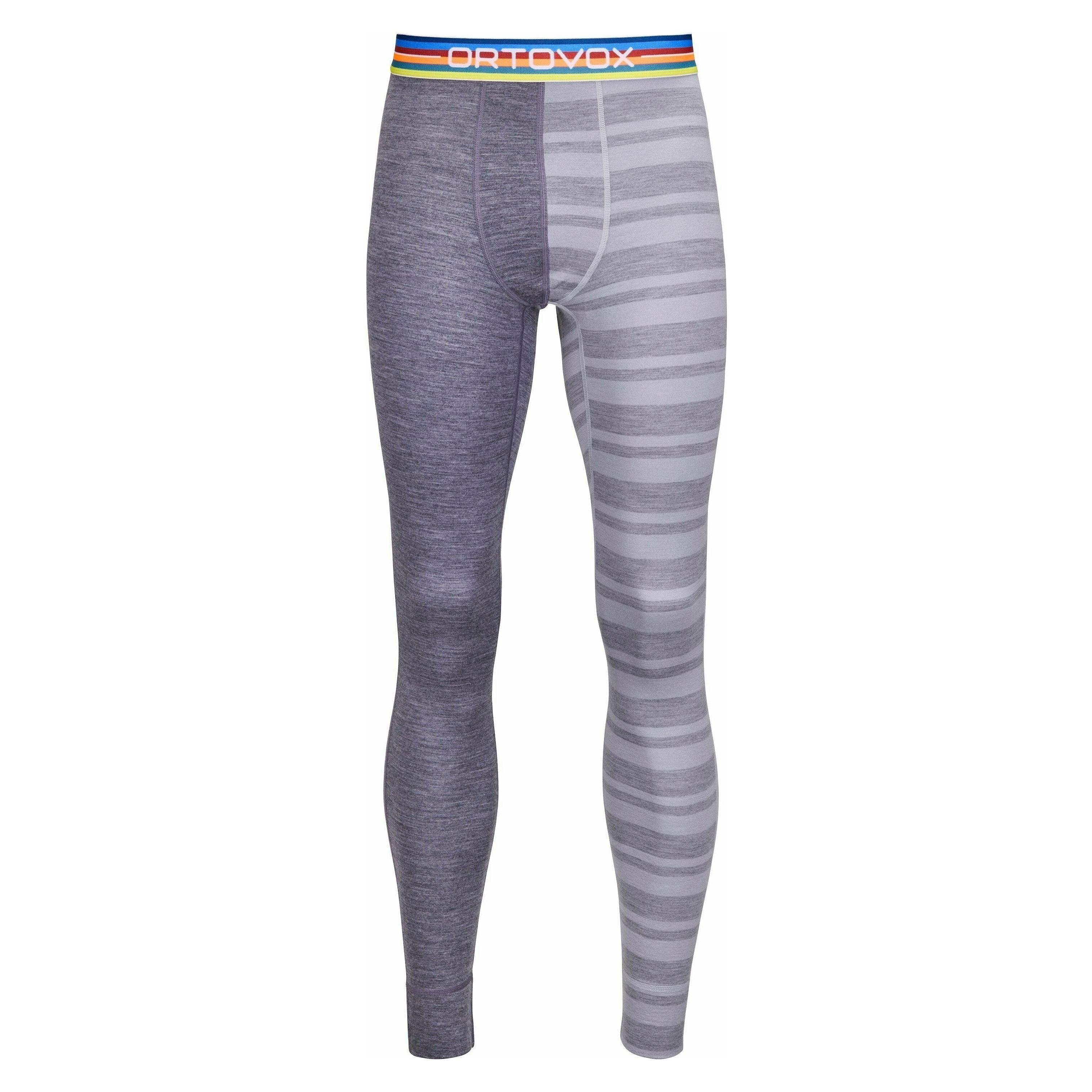 Ortovox M 185 Rock'N'Wool Long Pants Winter Apparel - Winter Apparel Mens Base Layer Bottom Ortovox Small Grey Blend