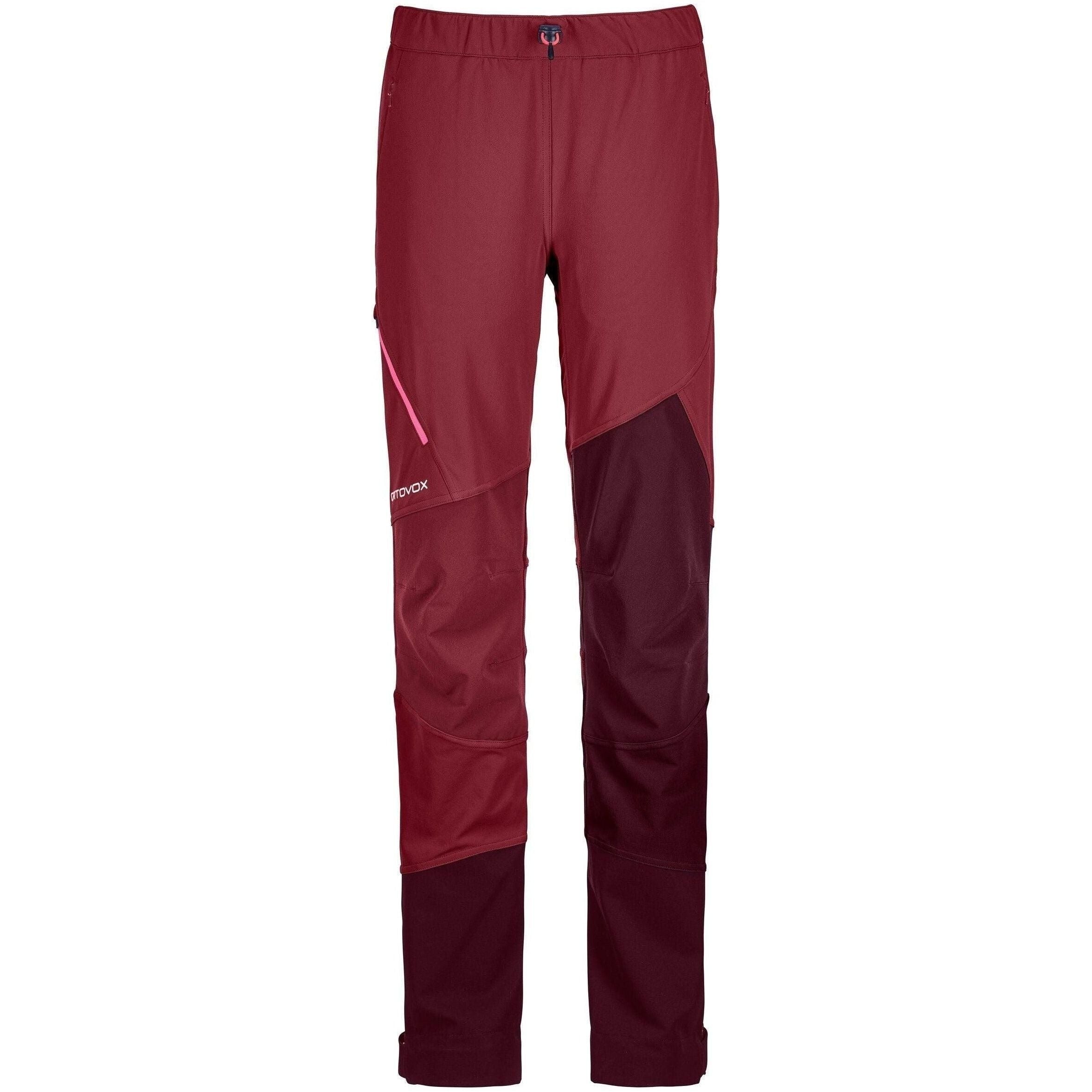 Ortovox W Col Becchei Pants Winter Apparel - Winter Apparel Womens Softshell Bottom Ortovox XSmall Dark Blood