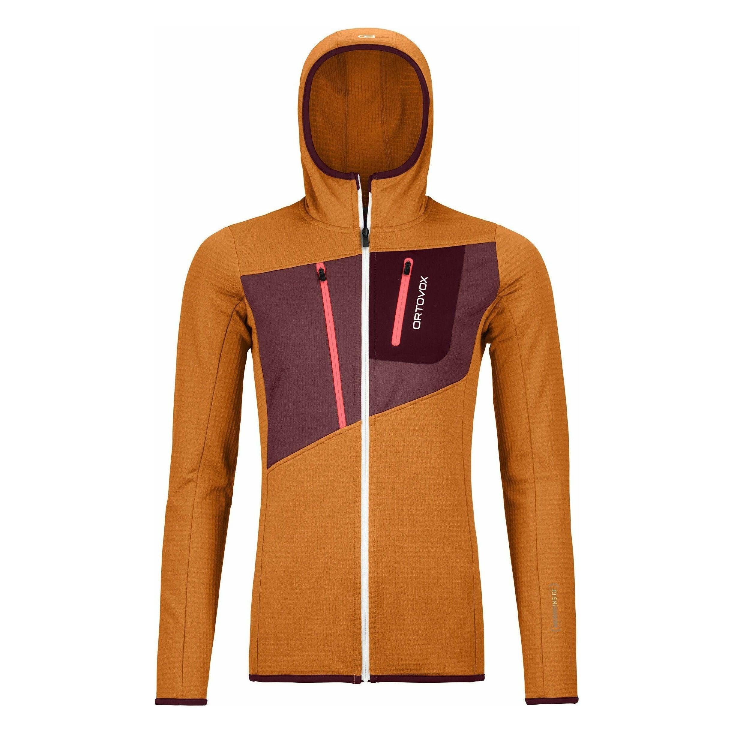 Ortovox W Fleece Gridd Hoody Winter Apparel - Winter Apparel Womens Mid Layer Top Ortovox Small Sly Fox