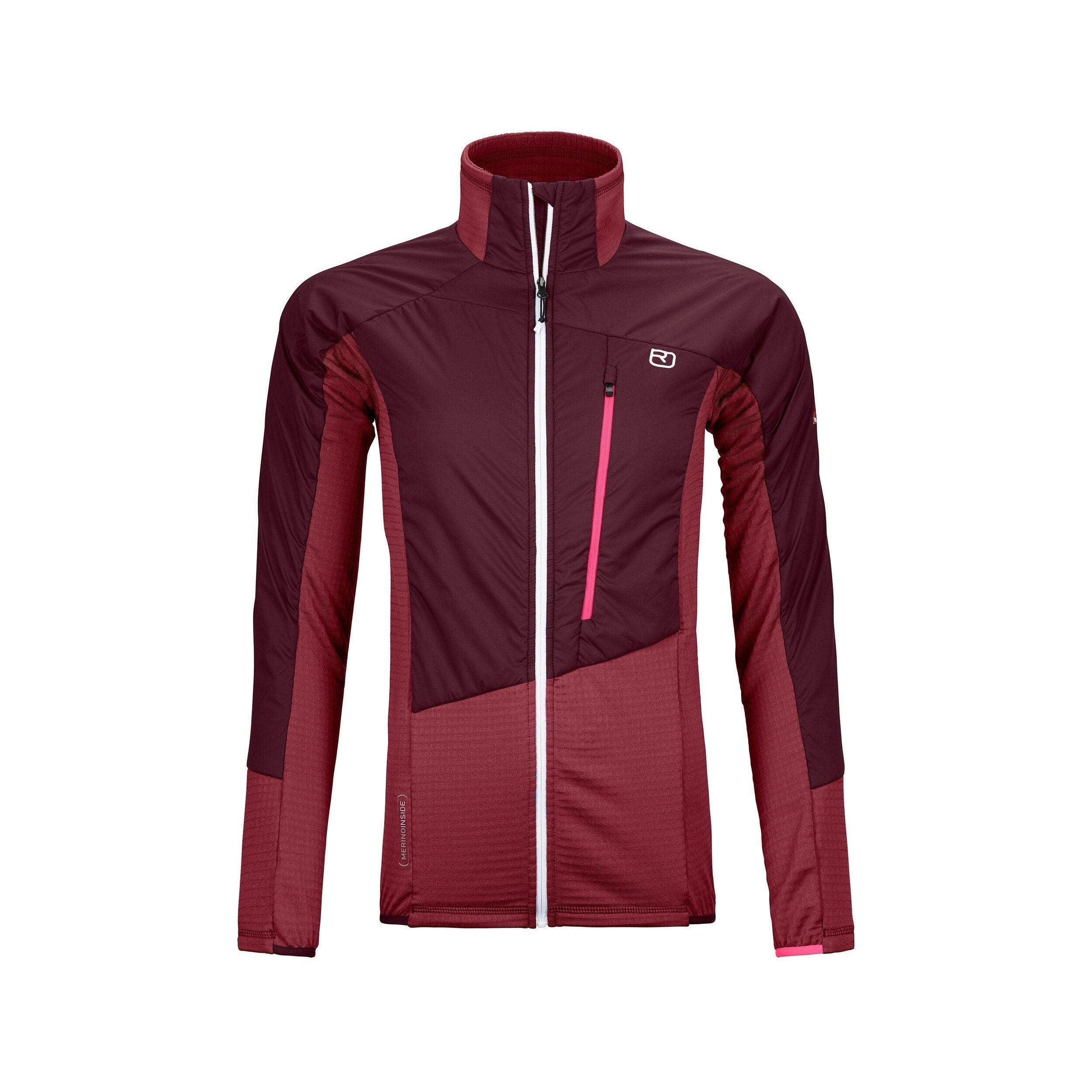 Ortovox W Westalpen Swisswool Hybrid Jacket Winter Apparel - Winter Apparel Womens Mid Layer Top Ortovox XSmall dark blood