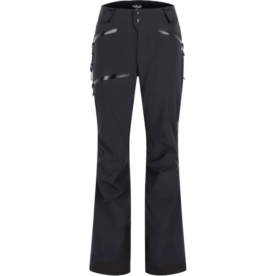 Rab W Khroma Kinetic Waterproof Ski Pants Winter Apparel - Winter Apparel Womens Hardshell Bottom Rab XSmall Black