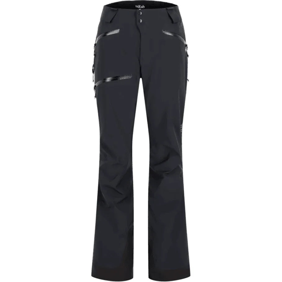 Rab W Khroma Kinetic Waterproof Ski Pants Winter Apparel - Winter Apparel Womens Hardshell Bottom Rab XSmall Black