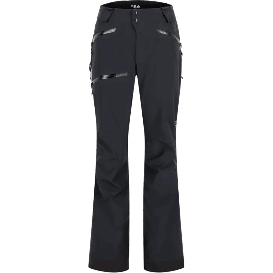 Rab W Khroma Kinetic Waterproof Ski Pants Winter Apparel - Winter Apparel Womens Hardshell Bottom Rab XSmall Black