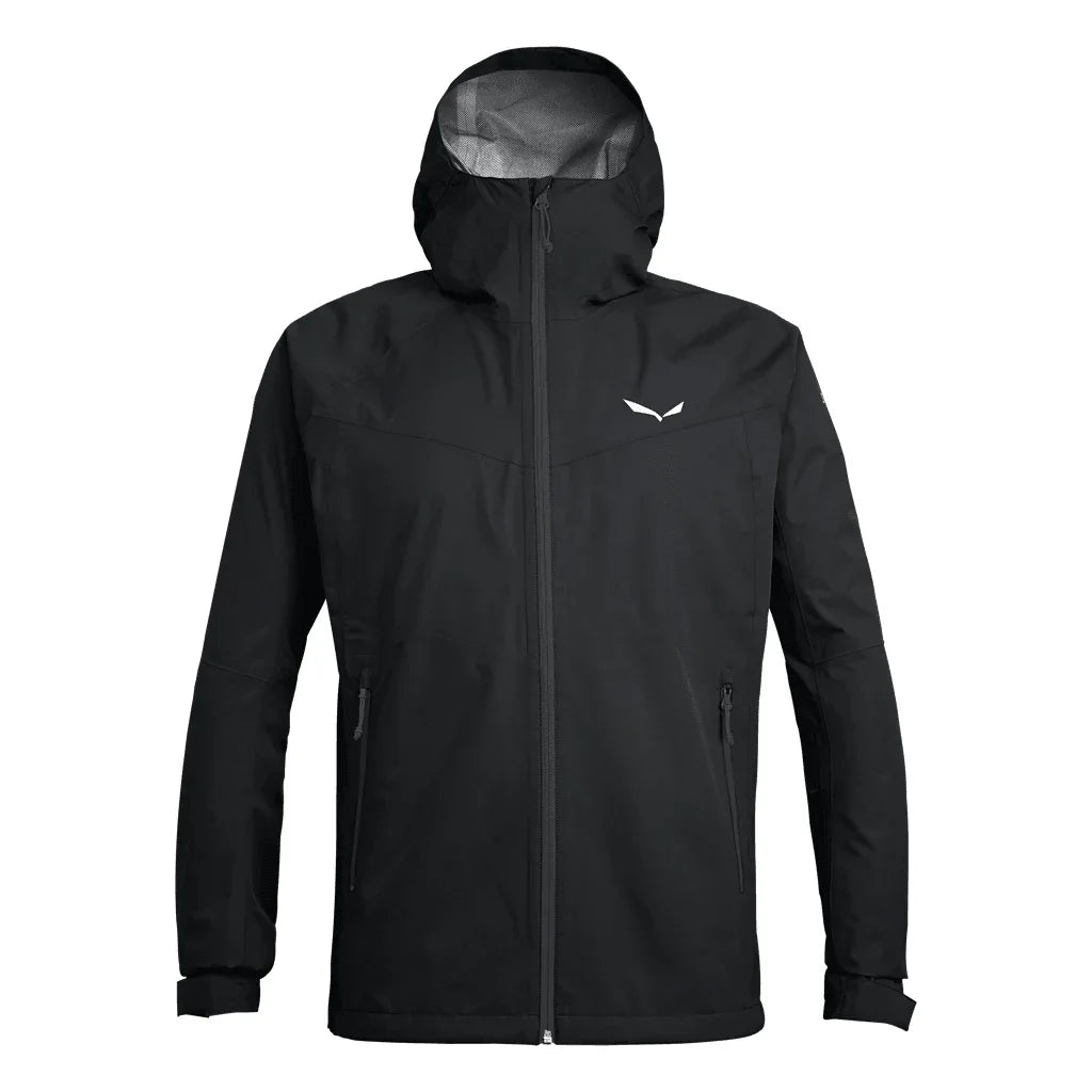 Salewa Puez Aqua Powertex Hardshell M Jacket Summer Apparel - Mens - Tops Salewa Small Black Out/0730