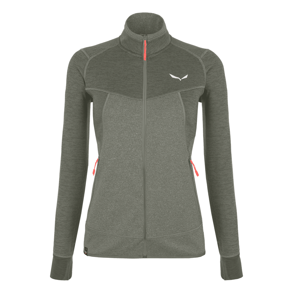 Salewa Puez Melange 2 Polarlite W Fleece Winter Apparel - Winter Apparel Womens Mid Layer Top Salewa Small Bungee Cord Melange
