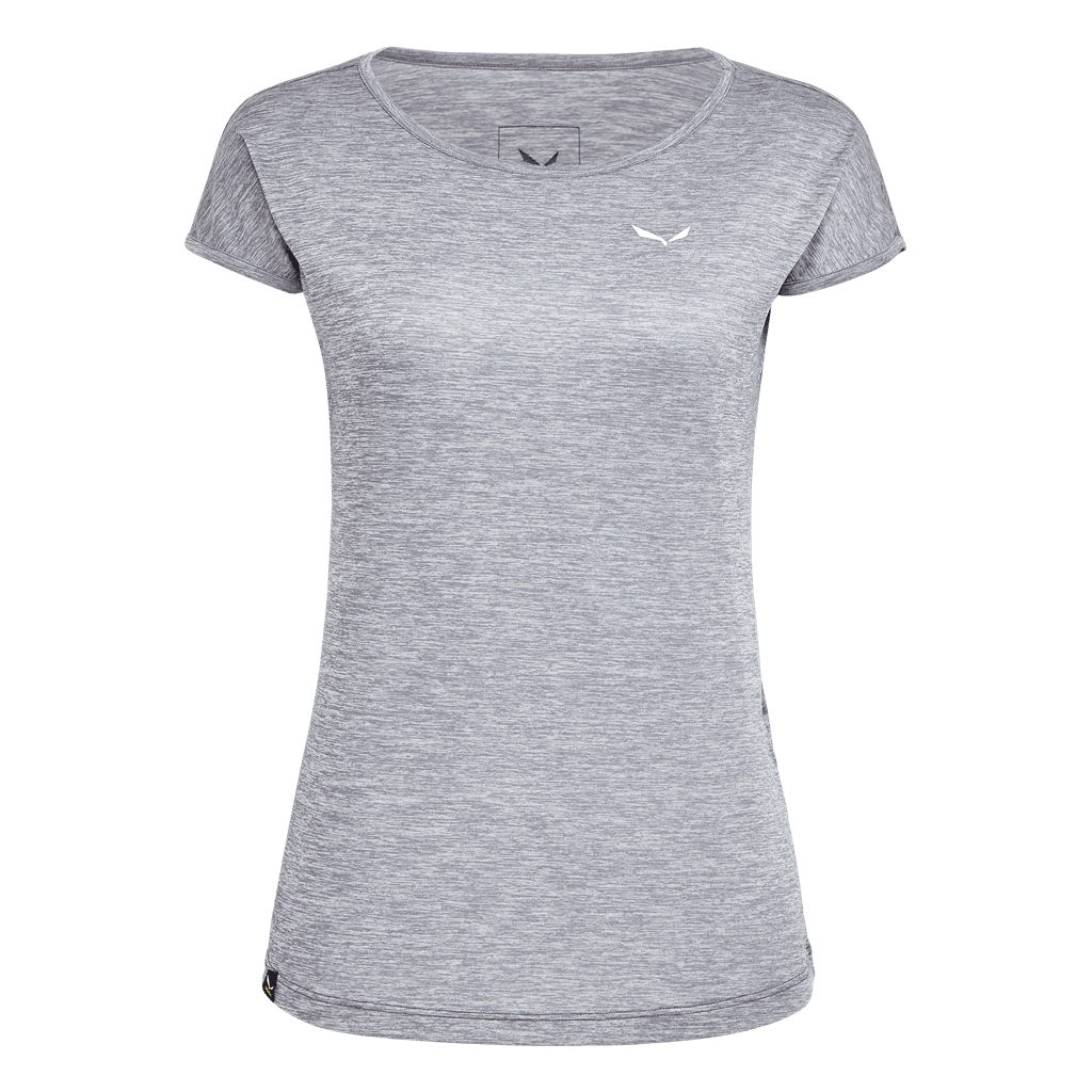 Salewa Puez Melange Dry T-shirt W Summer Apparel - Womens Salewa XSmall Quiet Shade Melange