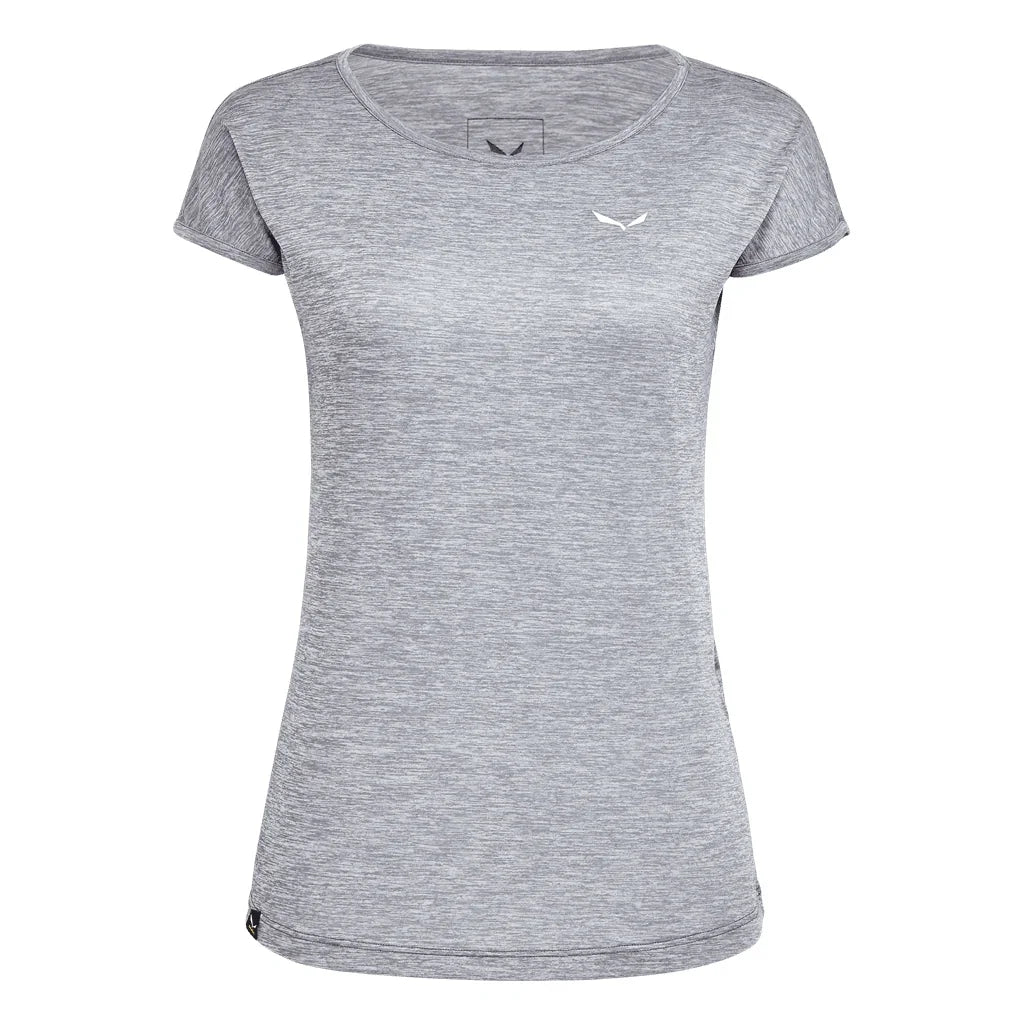 Salewa Puez Melange Dry T-shirt W Summer Apparel - Womens - Tops Salewa XSmall Quiet Shade Melange