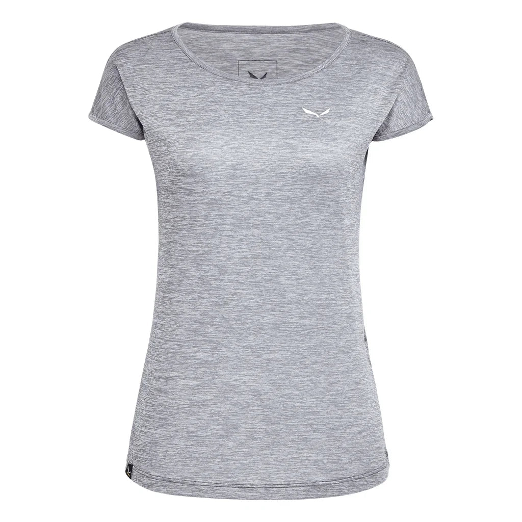 Salewa Puez Melange Dry T-shirt W Summer Apparel - Womens - Tops Salewa XSmall Quiet Shade Melange