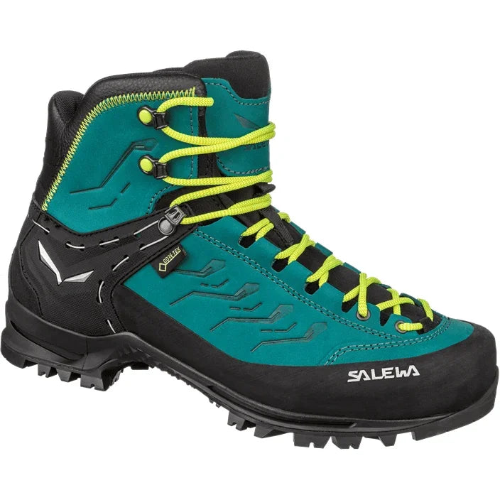 Salewa W Rapace GTX Boot Summer Footwear - Hiking Footwear - Womens Salewa 6.5 Shaded Spruce/Sulphur Spring