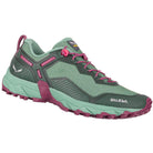 Salewa W Ultra Train 3 Hiking Shoe Summer Footwear - Hiking Footwear - Womens Salewa 6.5 Duck Green/Rhododendon