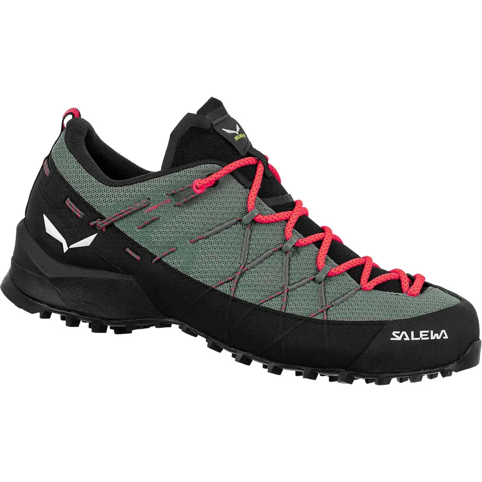 Salewa Wildfire 2 W Approach Shoe Summer Footwear - Hiking Footwear - Womens Salewa 6.5 Duck Green/Black