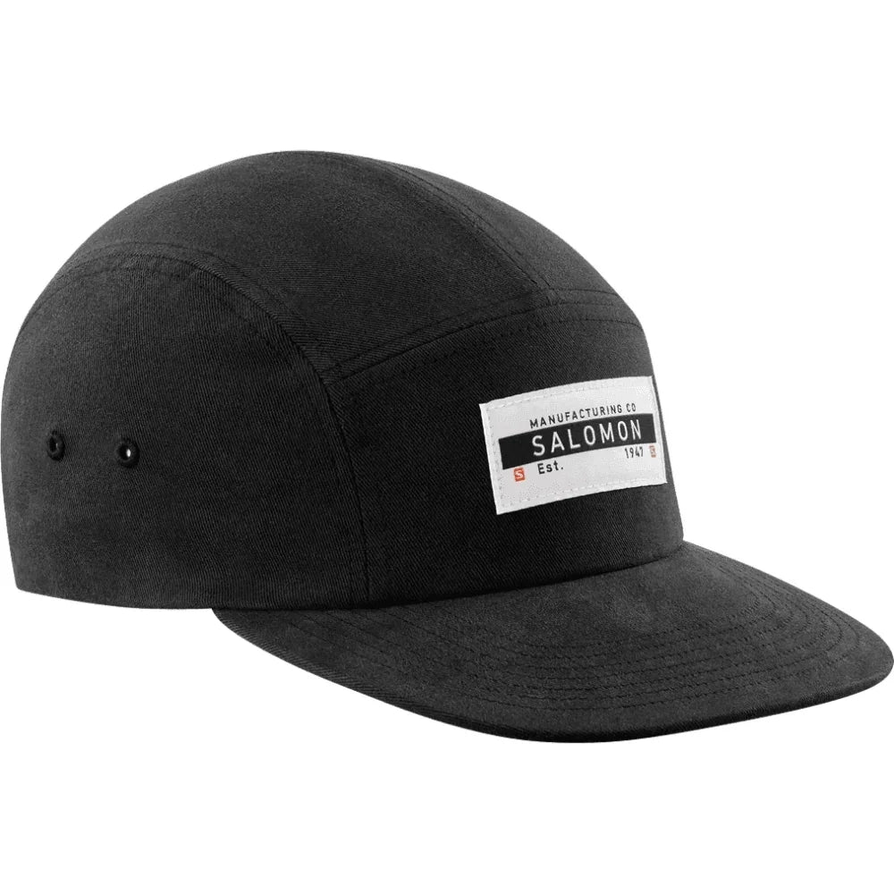 Salomon Five Panel Hat Summer Apparel - Mens - hat Salomon Black/Black