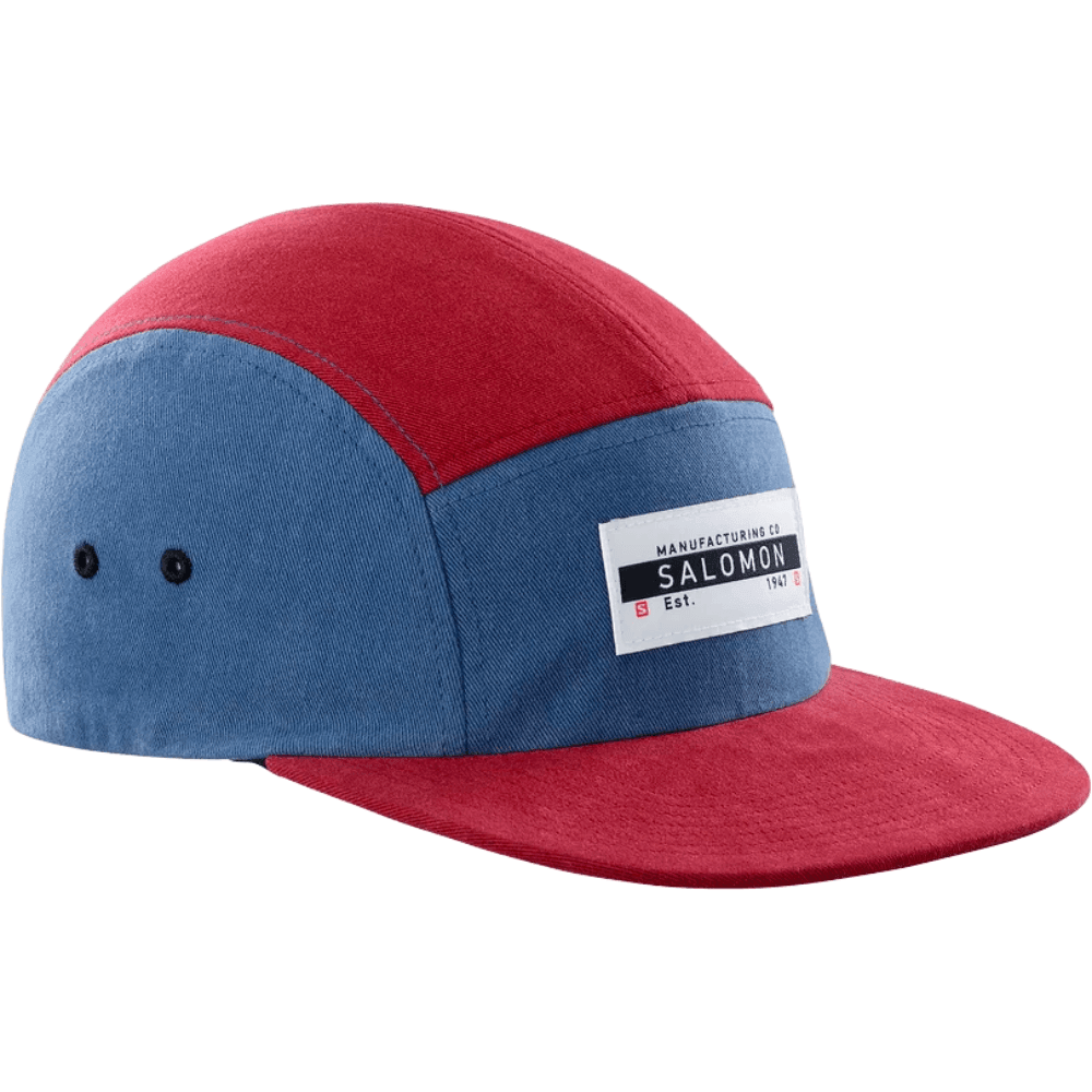 Salomon Five Panel Hat Summer Apparel - Mens - hat Salomon Cabernet/Dark Denim