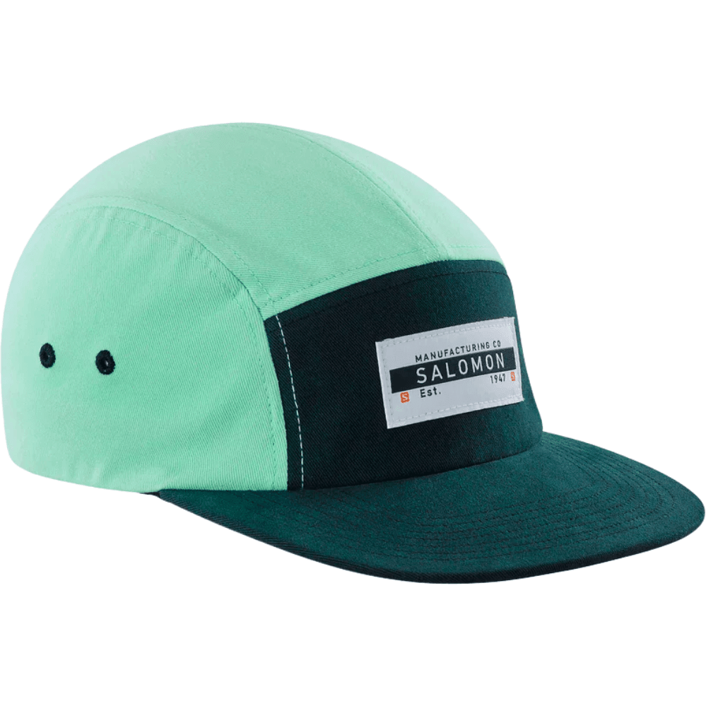 Salomon Five Panel Hat Summer Apparel - Mens - hat Salomon Beach Glass/Black